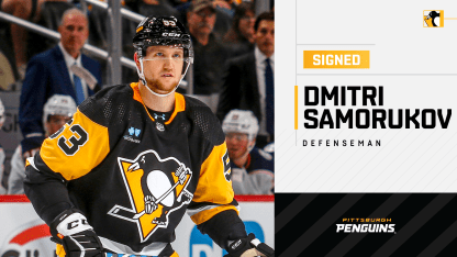 Penguins Sign Defenseman Dmitri Samorukov to a One-Year Contract