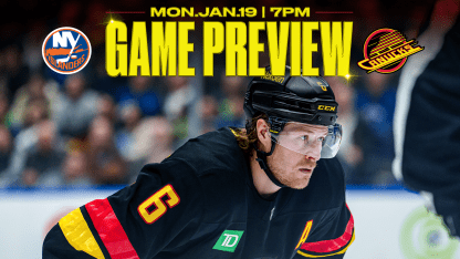 Canucks Continue Homestand with Islanders in Town on Monday Night