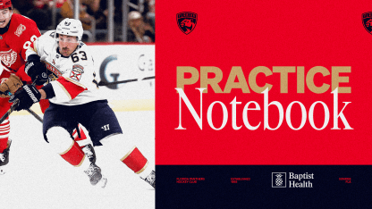 NOTEBOOK: New Panthers hit the ice; Updates on Marchand, Jones