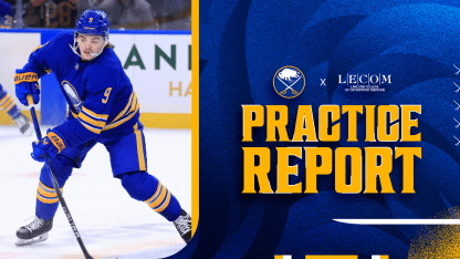 buffalo sabres practice updates zach benson