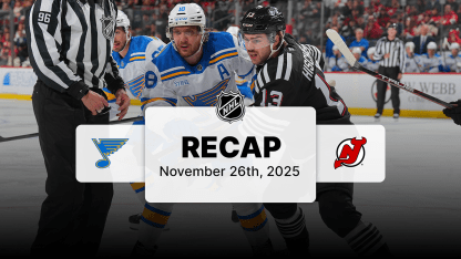 Spielbericht: NJD 3, STL 2 – F/OT