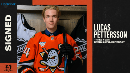 Ducks Sign Pettersson to Three-Year Entry-Level Contract