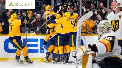 Predators Keep Point Streak Alive in Thrilling Come-From-Behind Win Over Golden Knights