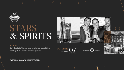 Capitals to Host Alumni Weekend, Featuring Stars & Spirits Event, Oct. 6-8