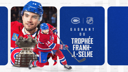 Nick Suzuki remporte le trophée Frank-J.-Selke