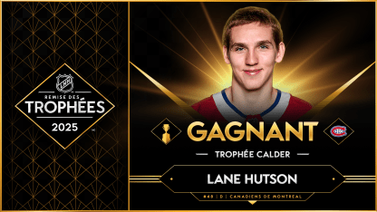 Lane Hutson trophée Calder Canadiens Montréal