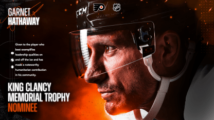 
GARNET HATHAWAY NOMINATED FOR THE 2024-25 KING CLANCY MEMORIAL TROPHY 