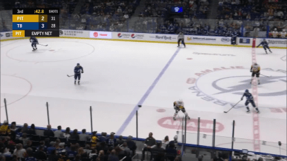 Kucherov's empty-net goal