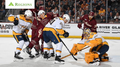 Predators Point Streak Snapped in 8-4 Loss to Coyotes