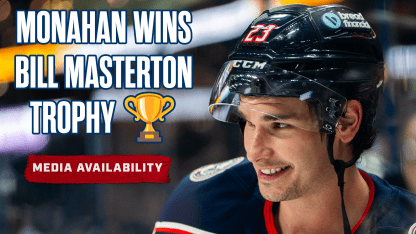 Sean Monahan Named Winner of NHL's Bill Masterton Memorial Trophy! 🏆💥👏 | Media Availability