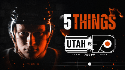 5 Things: Flyers vs. Utah Hockey Club