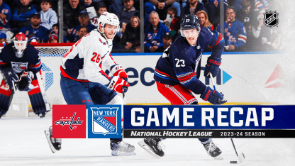 Washington Capitals New York Rangers game recap January 14