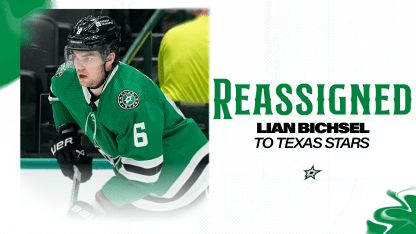 Dallas Stars reassign defenseman Lian Bichsel to Texas Stars 050124