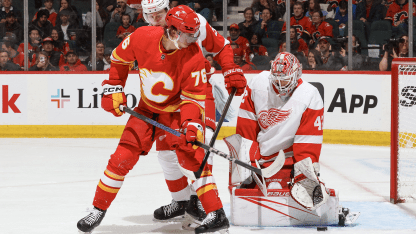 Flames Fall 5-0 To Visiting Red Wings