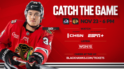 PREVIEW: Blackhawks Face Avalanche on Sunday Night