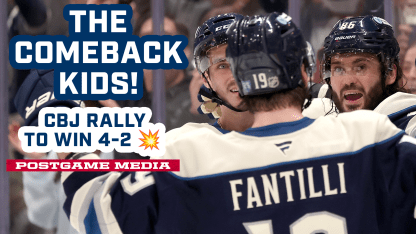 THE COMEBACK KIDS! 🤩 Blue Jackets Rally Back to Win 4-2 Over the Islanders | Postgame Media
