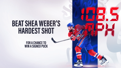 Beat Shea Weber's hardest shot