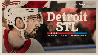 PREVIEW: Red Wings start five-game road trip out West with rematch against Blues on Tuesday