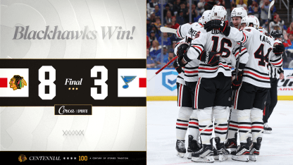 Chicago Blackhawks St Louis Blues game recap October 15 2025