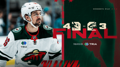 Minnesota Wild San Jose Sharks game recap December 31 2025