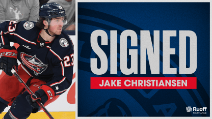 blue jackets sign jake christiansen to one year contract