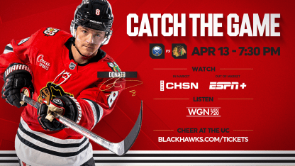 PREVIEW: Blackhawks Host Sabres in Penultimate Game of the Season