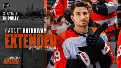 Flyers Re-Sign Forward Garnet Hathaway to a Two-Year Contract