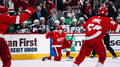 RECAP: ‘The resiliency showed up again’ as Red Wings rally for 4-3 overtime win against Blue Jackets