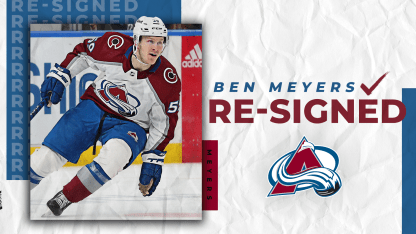 Avalanche Re-Signs Ben Meyers