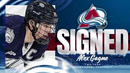 Avalanche Signs Gagne