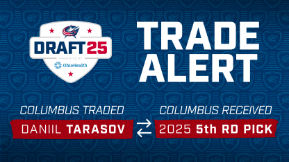 blue jackets acquire fifth round pick florida goaltender daniil tarasov