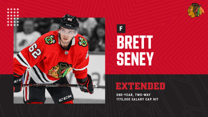 RELEASE: Blackhawks Sign Seney to One-Year, Two-Way Contract