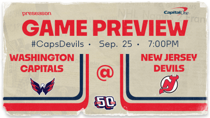 Caps Take on Devils in Newark