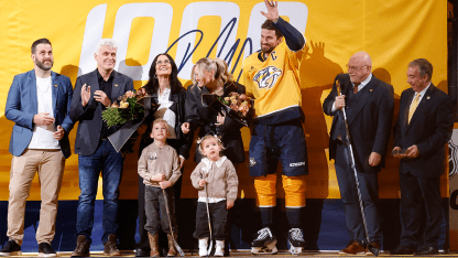 Predators celebrate Josi's 1,000th game