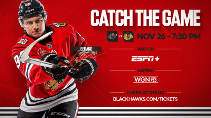PREVIEW: Blackhawks Set for Home Matchup Against Wild
