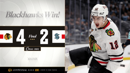RECAP: Boisvert Scores First NHL Goal, Blackhawks Defeat Kraken 4-2