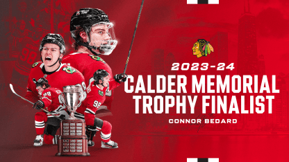 RELEASE: Bedard Named Finalist for the 2023-24 Calder Memorial Trophy