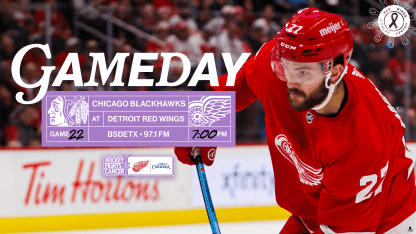 PREVIEW: Detroit hosts Bedard, Chicago for Hockey Fights Cancer Night on Thursday