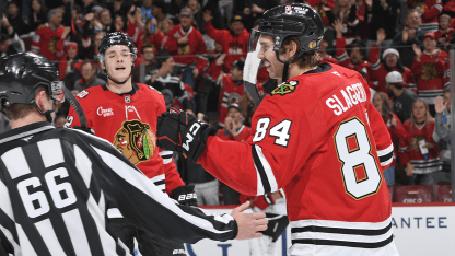 NJD@CHI: Slaggert scores goal against Jacob Markstrom