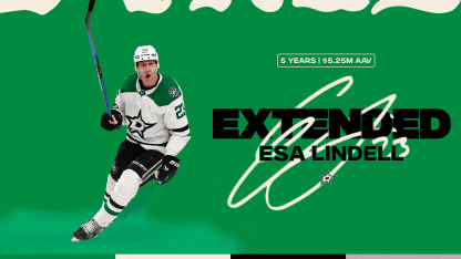 Dallas Stars sign defenseman Esa Lindell to a five-year, $26.25 million contract extension 091724