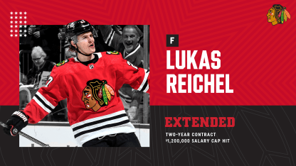 RELEASE: Blackhawks Sign Lukas Reichel to Two-Year Contract Extension