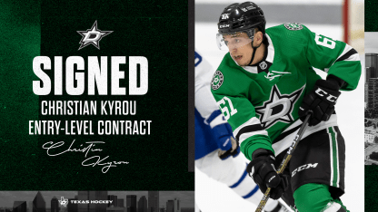 Dallas Stars sign Christian Kyrou to three-year entry-level contract