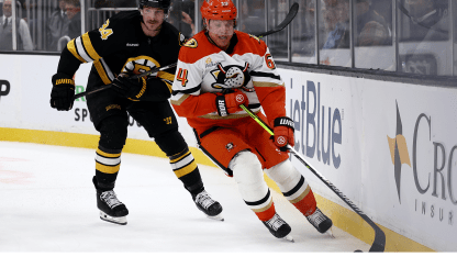 Anaheim Ducks Boston Bruins game recap October 23 2025
