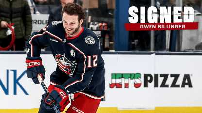 blue jackets sign owen sillinger one year contract extension