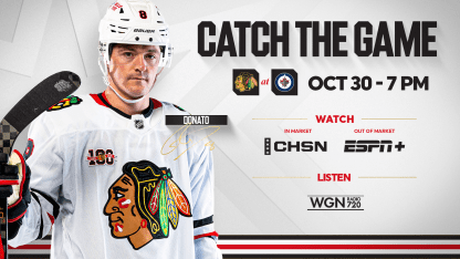 PREVIEW: Blackhawks Open Six-Game Road Trip in Winnipeg