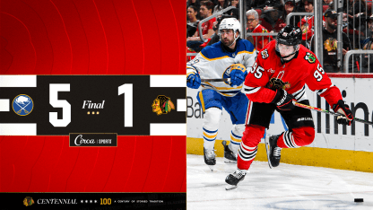 RECAP: Blackhawks Can't Sustain Early Spark in 5-1 Loss to Sabres