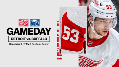 PREVIEW: Red Wings head to Buffalo for Atlantic Division clash on Monday