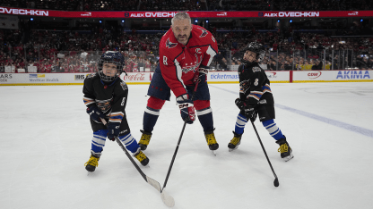 Alex Ovechkin's Kids Skate for Pregame Warmups