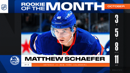 25-26_Rookie-of-the-Month_OCT_NYI-Schaefer_2568x1444
