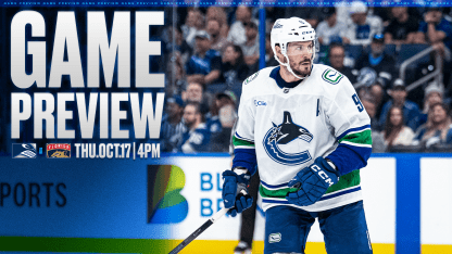 Game Two of the Road Trip Sees Canucks in Florida to Face Defending Cup Champion Panthers